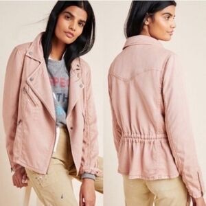 Marrakech Ronika Draped Moto Jacket Women Lightweight Utility Coat